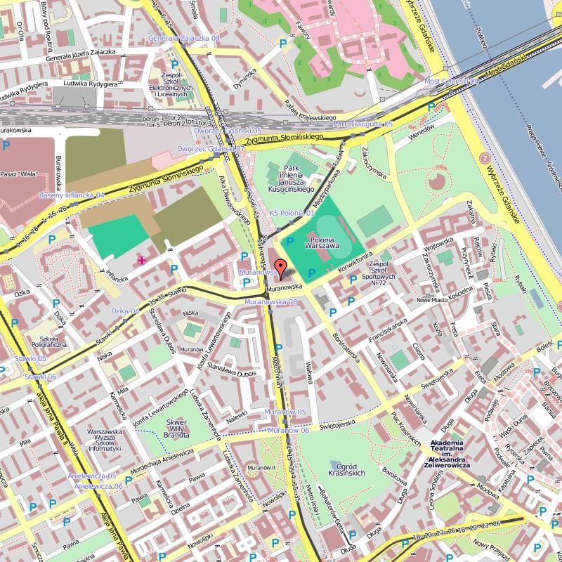 Карта Старе місто Варшава Польща