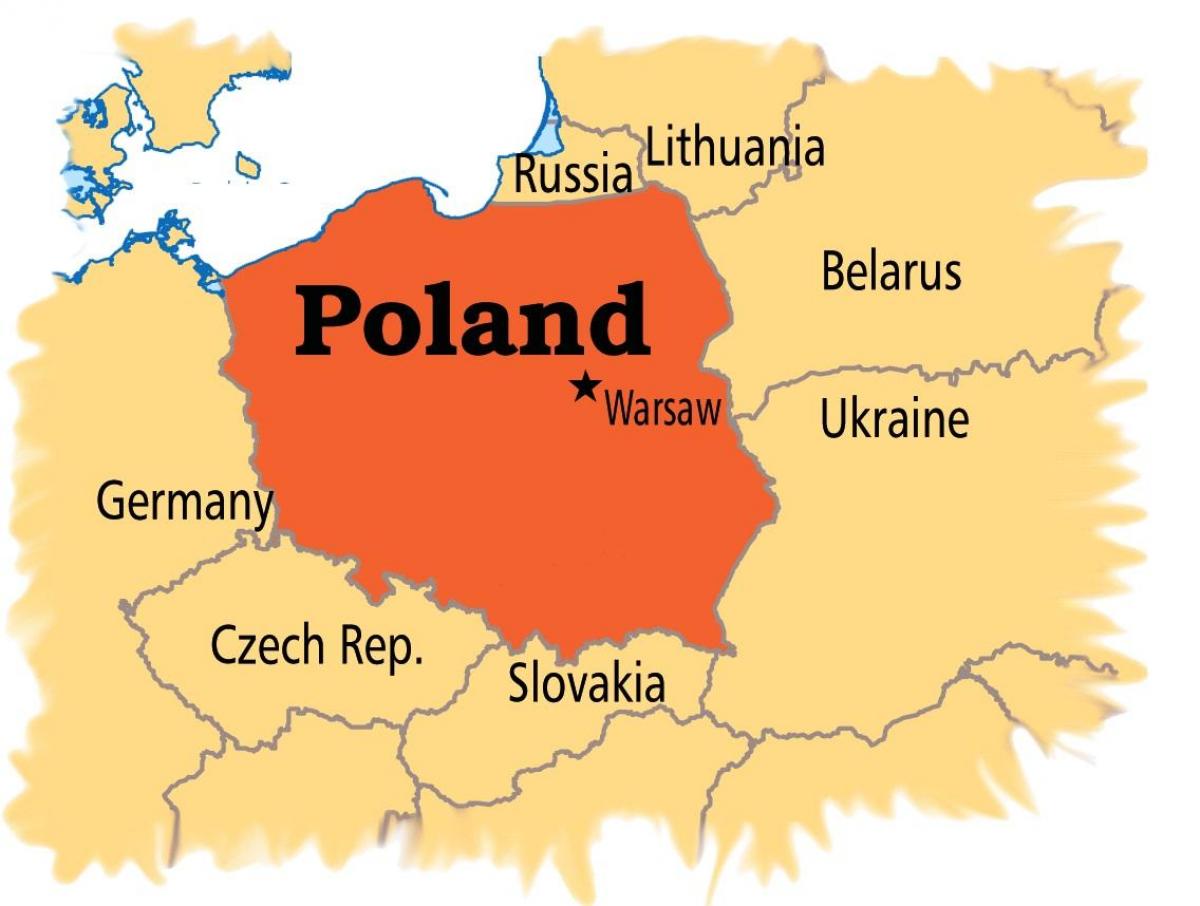 Карта Варшави Європі