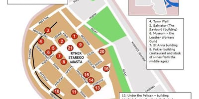 Варшава карта старого міста