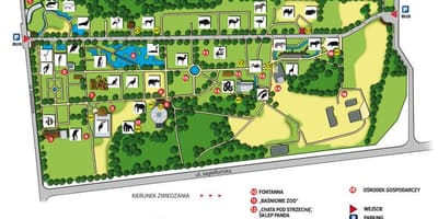 Карта Варшавського зоопарку 