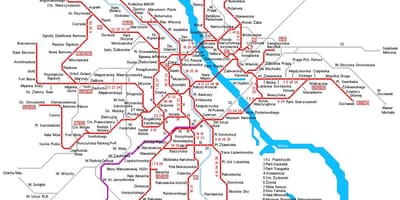 Варшава Залізничний карті