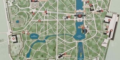 Парк лазенки у Варшаві карті