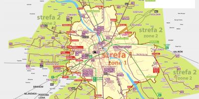 Карта Варшави на автобусі 