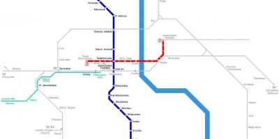 Карта метро Варшави