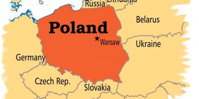 Карта Варшави Європі