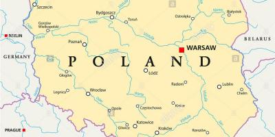 Варшава розташування на карті світу