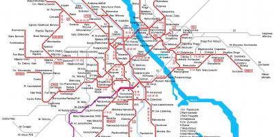Варшава Залізничний карті